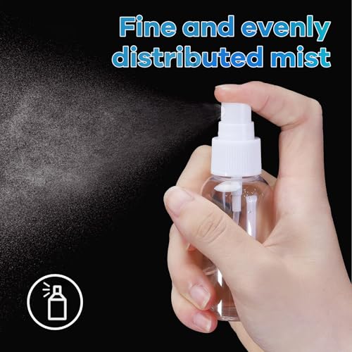 5 Pack Small Spray Bottles for Travel - 50ml Spray Bottle Leak Proof, Fine Mist Empty Spritzer Bottles, Reusable Clear Plastic Mini Travel Bottle for Storage Essential Oils, Cleaning, Perfume - view 4