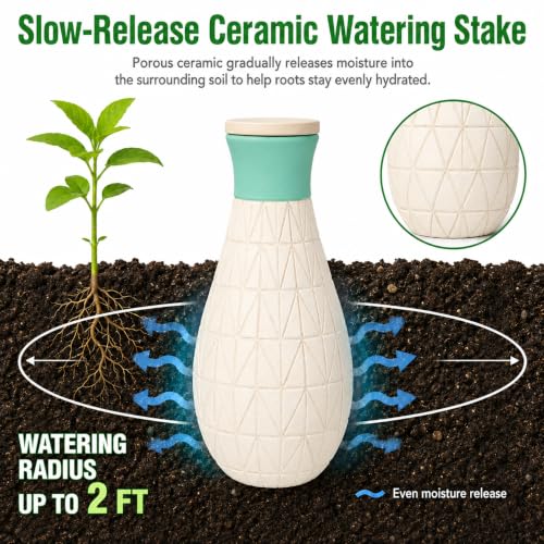 4 Pack Self Watering Stakes, Slow Release Plant Spikes for Plant Pots 15oz - view 2