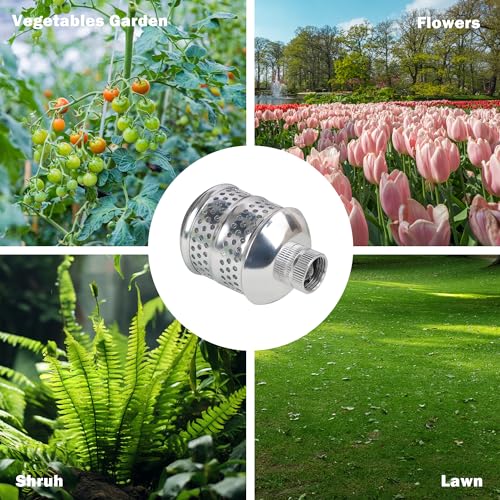 2 Pack Bubbler Sprinkler Heads, Aluminum Diffuser Flood Nozzle for Delicate Watering, Gentle Garden Metal Watering Soaker Sprinkler for Plants Garden Lawn Yard - view 6