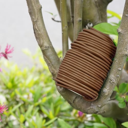 Soft Plant Ties for Support - 65.6' Reusable Waterproof Plant Wire, 3.5mm Garden Twist, Office Organization and Decoration Binding（1pc/Brown） - view 3