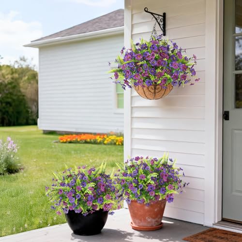 Artificial Fake Flowers Plants for Outdoors Silk Spring Home Decor - view 4