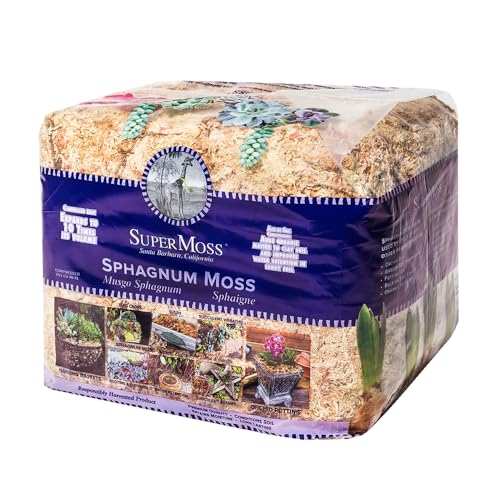 (22325) Orchid Sphagnum Moss Dried, Natural, 1 Pound Mini Bale