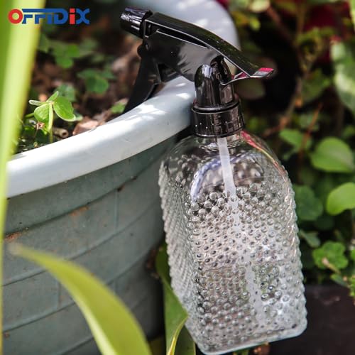 Clear Glass Plant Mister Watering Spray Bottle Adjustable Nozzle 13.5 oz - view 7
