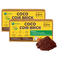Coco Coir Brick 1.5 Lb Coconut Fiber Indoor Plant Soil 2 Pack