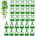 100Pcs Plant Climbing Wall Fixture Clips,Plant Fixer Invisible Wall Vines Fixing Clips Self-Adhesive Clips Plant Vine Traction for Indoor Outdoor Decoration and Cable Wire Fixing (Green)