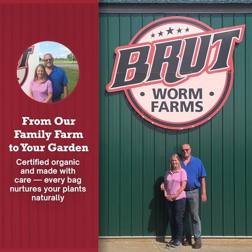 Brut Organic Worm Castings for Plants 5 LB – Natural Nutrients, Fertility Builder, Plant Food for Potting Soil and Garden Soil – Indoor and Outdoor Use - view 6