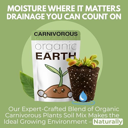 Carnivorous Plant Soil Mix - Large Size - Plant Food Peat Moss & Perlite for Carnivorous Plants - Terrarium Soil, Pitcher Plant Soil, Venus Fly Trap Soil - view 5