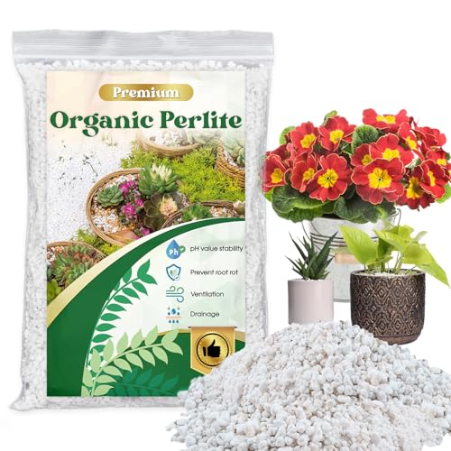 Organic Horticultural Perlite 1 Quart for Soil Aeration & Drainage