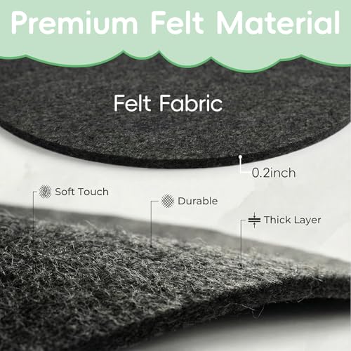 16 Pieces 4 Sizes Felt Plant Coasters, Extra Thick 4/6/8/10 Inch Planter Coaster, Absorbent Fabric Plant Mats, Plant Coasters for House Plants - view 4