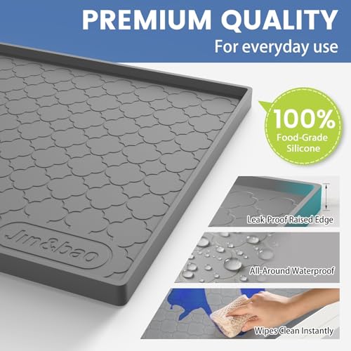 Under Sink Mat 34" x 22" Waterproof Silicone Cabinet Kitchen Liner - view 2