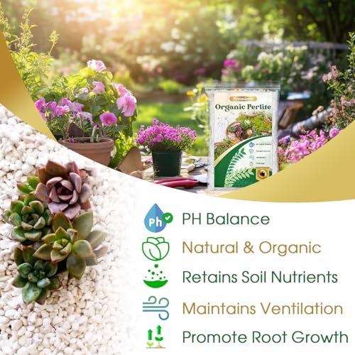 Organic Horticultural Perlite 1 Quart for Soil Aeration & Drainage - view 2