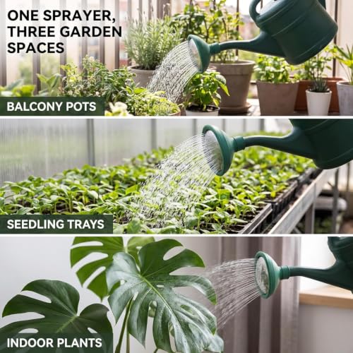 Green Universal Garden Watering Can Rose Head Water Sprinkler Sprayer Fit All Watering Can Rose Spout Cover Nozzle Replacement Garden Tool Gardening Equipment - view 4