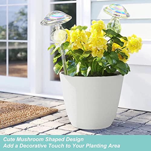 Iridescent Mushroom Self-Watering Globes for Plants - 2 Pack Automatic Plant Waterer Indoor/Outdoor, Plant Watering Devices with Continuous Moisture Supply, No Electricity Needed - view 2