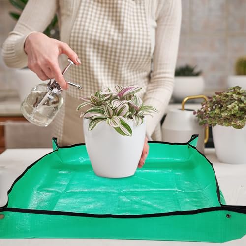 Repotting Mat for Indoor Plants, 29.5" X 39.4" Waterproof Succulent Potting Mat, Foldable Reusable Soil Change Mat Gardening Planting Mat - Gifts for Plant Lovers - view 5