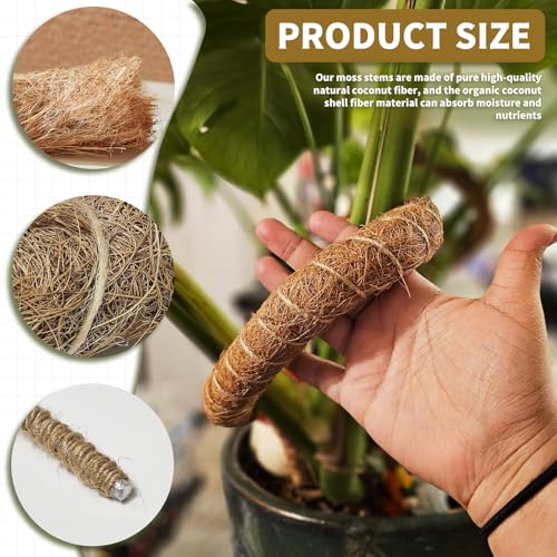 28" Bendable Plant Support Moss Pole 3 Pack for Climbing - view 4