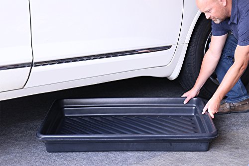 Oil Drain Drip Pan for Garage - Rim to Rim Dimensions 40.25" x 28.25" x 5" Oil Drip Pan - Interior Bottom Dimensions 36" L x 24" W - PM50096 - view 3