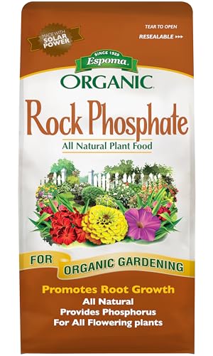 Rock Phosphate – 7.25 lb Organic Plant Fertilizer for Outdoor Flower Or Vegetable Gardens – Promotes Blooming & Root Growth – for Use On All Plants
