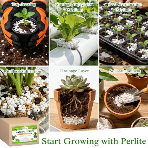 20QT Perlite for Plants, Natural Potting Mix Soil Amendment - view 6