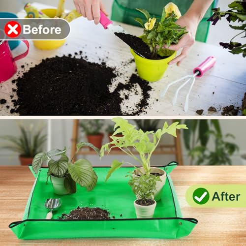 Repotting Mat Super Thick for Soil & Succulent Potting Mix 26.8"x 26.8" - view 2