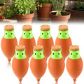 8 Pcs Self Watering Terracotta Globes 11.5oz Large Ollas Plant Watering Globes Planter Insert Spike Pot Clay Planter Irrigation Device for Outdoor Indoor Easy to Refill Plant Lover Gift