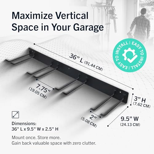 Garage Tool Organizer, 72 in, Holds 500 lb, 2 Pack - view 2