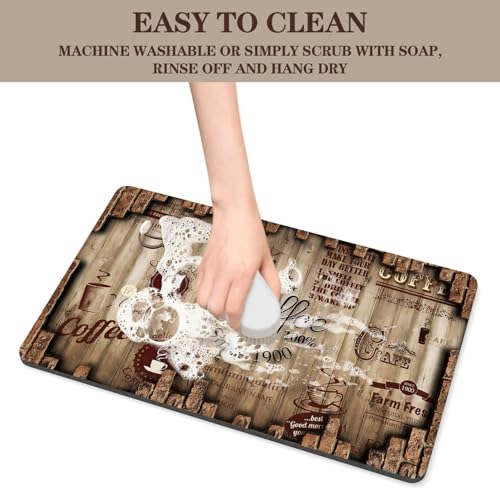 Absorbent Coffee Bar Mat for Espresso Machine Countertops, 20x12in - view 5