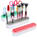 3 Pack Silicone Makeup Brush Holder, Desktop Cosmetic Organizer Pen Holder, Sewing Tool Holder Beauty Tool Organizer Stand for Brush, Scissors, Toothbrush