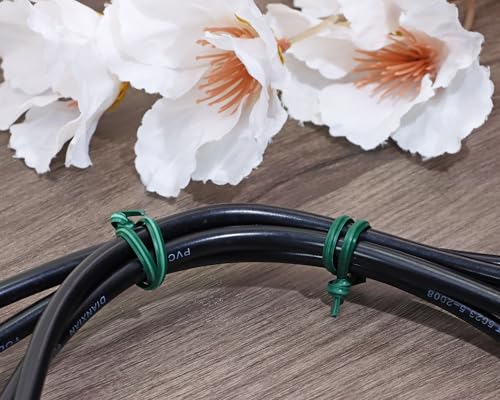 80pcs Plastic Twist Ties Plant Ties Reusable Bread Twist Ties Cake pop Ties Cable Ties Candy Ties for Bags 6 Inch (Green) - view 3