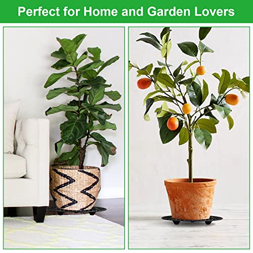 12 Pieces 12 Inch Plant Riser for Pots Indoor, Heavy Duty Plant Stands, Plant Level Pot Elevator for Indoor Outdoor Garden Flower, Patio & Deck Floor Protector - view 6