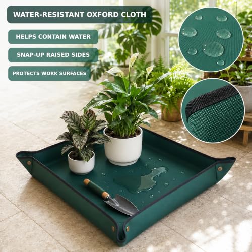 Repotting Mat for Indoor Plants, Gardening Mat for Bonsai, Oxford, 29.5" - view 4