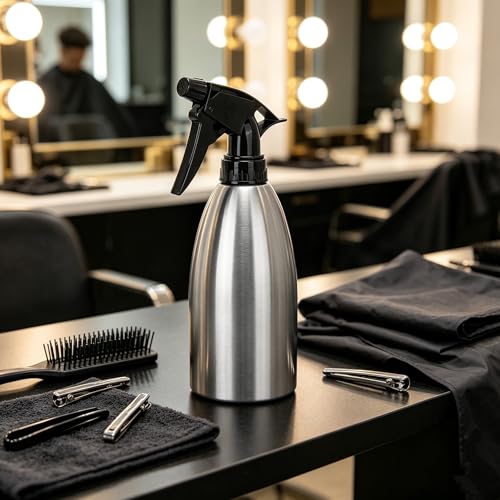 500mL Stainless Spray Bottle,Vinegar Sprayer Dispenser,Gardening Kitchen Watering Spraying Bottle Adjustable Nozzle Can Water Sprayer for BBQ Cooking - view 5
