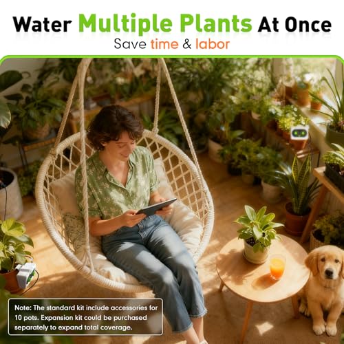 Easy-Setup Automatic Plant Waterer Indoor for Pot Plant Adjustable Water Output,Battery Powered Outdoor IP54 Waterproof Drip Irrigation System Device Kit Beginner-Friendly Water 10-15 Plants - view 6