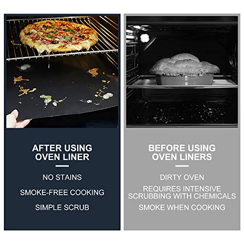 Oven Liners for Bottom of Oven, 2 Pack, 15.74 x 23.62 in - view 4