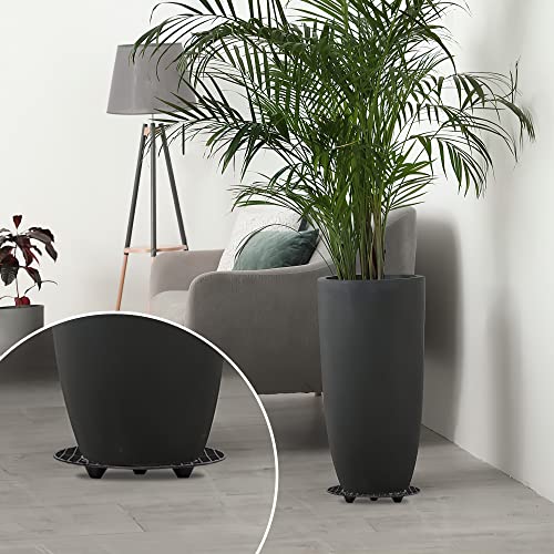 8Pcs Plant Stand Indoor Outdoor, Plant Level Pot Elevator- 2 Size Plant Riser Holder Plastic Floor Protector Plant Trivet, Heavy Planter Holder for Prevent Rot and Damage on Patio & Deck(7.9"&11.8") - view 4