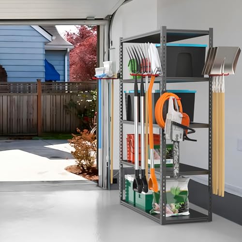Garden Tool Organizer Wall Mount, Garage Folding Chair Storage Rack - view 6