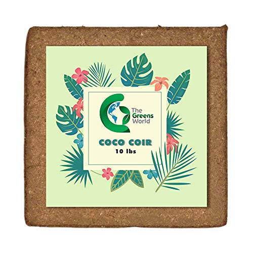Coco Coir Potting Soil for Indoor Plants-5kg Coconut Coir Peat Moss-All-Natural Coconut Fiber-Large Water Holding Capacity and High Porosity-Ideal for Potting Mix,Hydroponic Projects