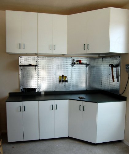 Pegboard Basic Utility Tool Storage Pegboard Organizer with Black Accessories - view 7