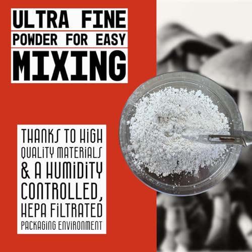 (1.0-20.0 lbs) - Bulk Ultra-Fine Lab Grade Gypsum for Mushrooms, Food Grade, No Additives - Packaged in HEPA filtrated Enclosure for Sterility (1.0 lbs) - view 4
