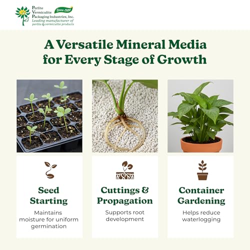 PVP Industries 4 Cubic Feet of Medium Vermiculite - Professional Grade Soil Conditioner and Additive for Seed Germination, Rooting, Hydroponics and Greenhouse or Garden Use - view 5