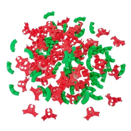 Branch bender 150pcs 90 Degree Plant Benders Trainer Growth Manipulation Tutors For Plants Clips Bending Twig Clamps Branche Accessories for Plant Bonsai Garden Home(Red elbow) - view 4