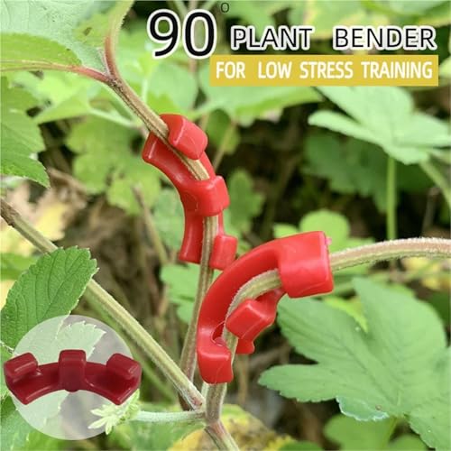 Branch bender 150Pcs 90 Degree Branches Clips Fruit Tree Plant Vines Curving Shapers Twisting Styling Bonsai Curved Elbow Garden Tools for Plant Bonsai Garden Home(Green) - view 2