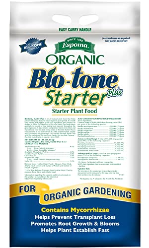 Organic Bio-Tone Starter Plus 4-3-3 Natural & Organic Starter Plant Food with Both Endo & Ecto Mycorrhizae; 25 lb. Bag; The Ultimate Starter Plant Food