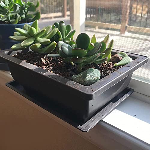 20 PCS 9 Inch Bonsai Training Pots, Rectangular Bonsai Plants Growing Pot with 20 Humidity Trays and Drainage Built-in Mesh for Garden, Yard, Office, Porch, Balcony, Home Decoration - view 7