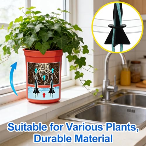 50Sets Self Watering Spikes Automatic Plant Waterer Irrigation System Adjustable Indoor Outdoor Garden Devices Drip Feeder Tool - view 7