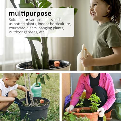 4pcs Ollas 3.1inch Plant Watering Globes Clay Watering Pot with lid Terra Cotta Clay Irrigation Globes Terracotta Watering Simple Irrigation Peripheral Water System Self Watering System - view 7