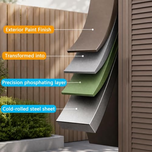 Outdoor Garden Cabinet, Balcony Storage Cabinet - view 5
