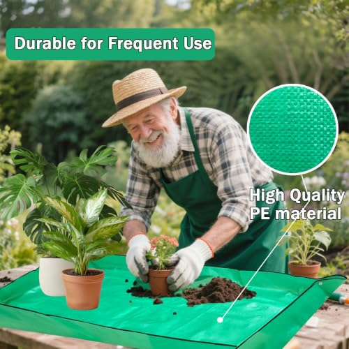 59" x 59" Extra Large Repotting Mat, Thickened Foldable Gardening Mat - view 4