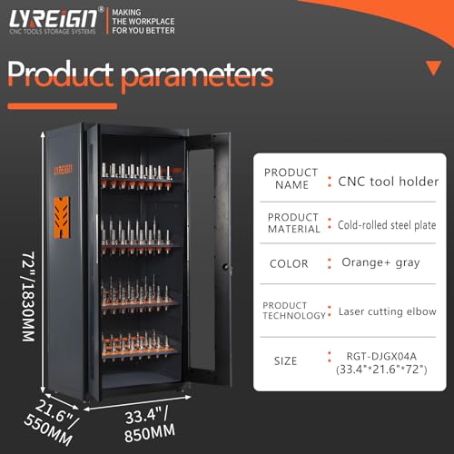 Large Capacity CNC Tool Storage Cabinet for CAT/BT40 - view 2