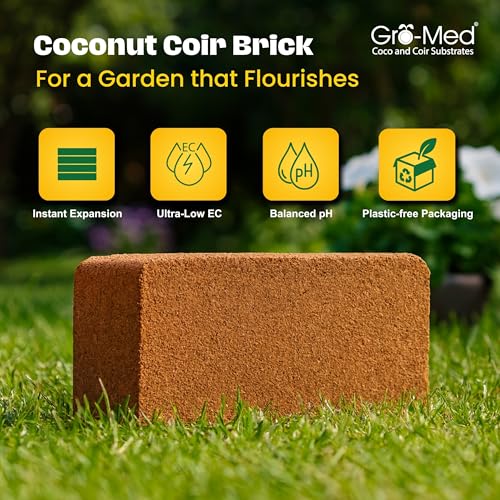 Organic Coco Coir Bricks (6 Pack) - Enriched Coco Coir for Plants - view 2