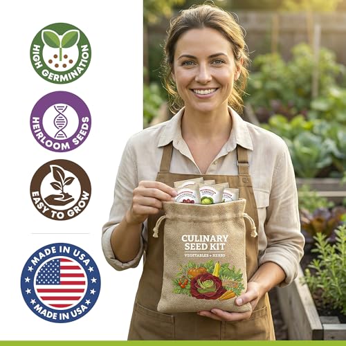 Vegetable/Herb Seeds Variety Pack - 30 Heirloom Seed Gift Kit - Made in USA - view 5